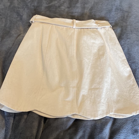 FRNCH Paris scalloped, snap-front skirt with optional tie. NWT - Picture 6 of 6